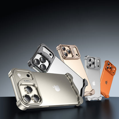 Armor King Wing Skeleton Lens Stand Frameless Anti-fall Metal Case Cover