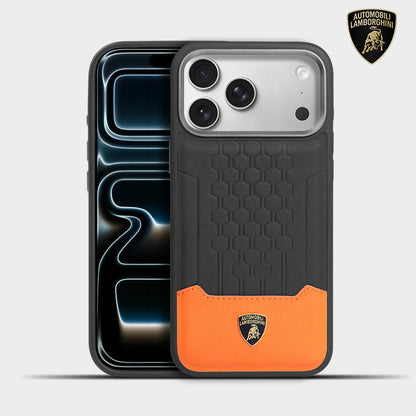 Lamborghini MagSafe Genuine Leather Phone Case - Urus D14