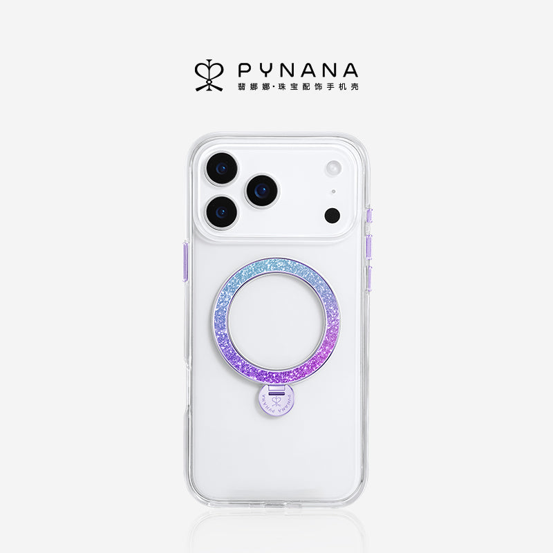 PYNANA Dancing Streamer Jewelry Aesthetics & Handcraft MagSafe Ring Holder Protective Case Cover