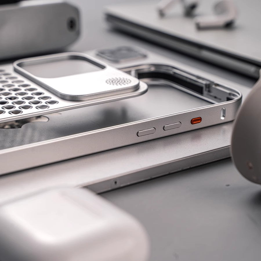 R-Just Aluminum Metal Heat Dissipation Aromatherapy Protective Case Cover