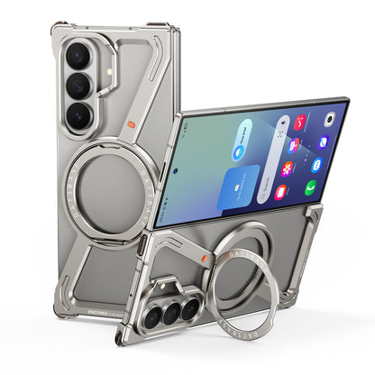 Oatsbasf Z MagSafe Pivot Ring Stand Air Cushion Metal Case Cover