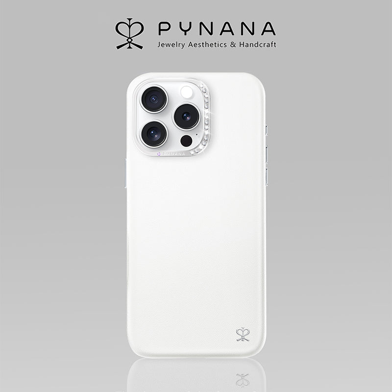 PYNANA Starry Jewelry Aesthetics & Handcraft MagSafe Faux Leather Protective Case Cover