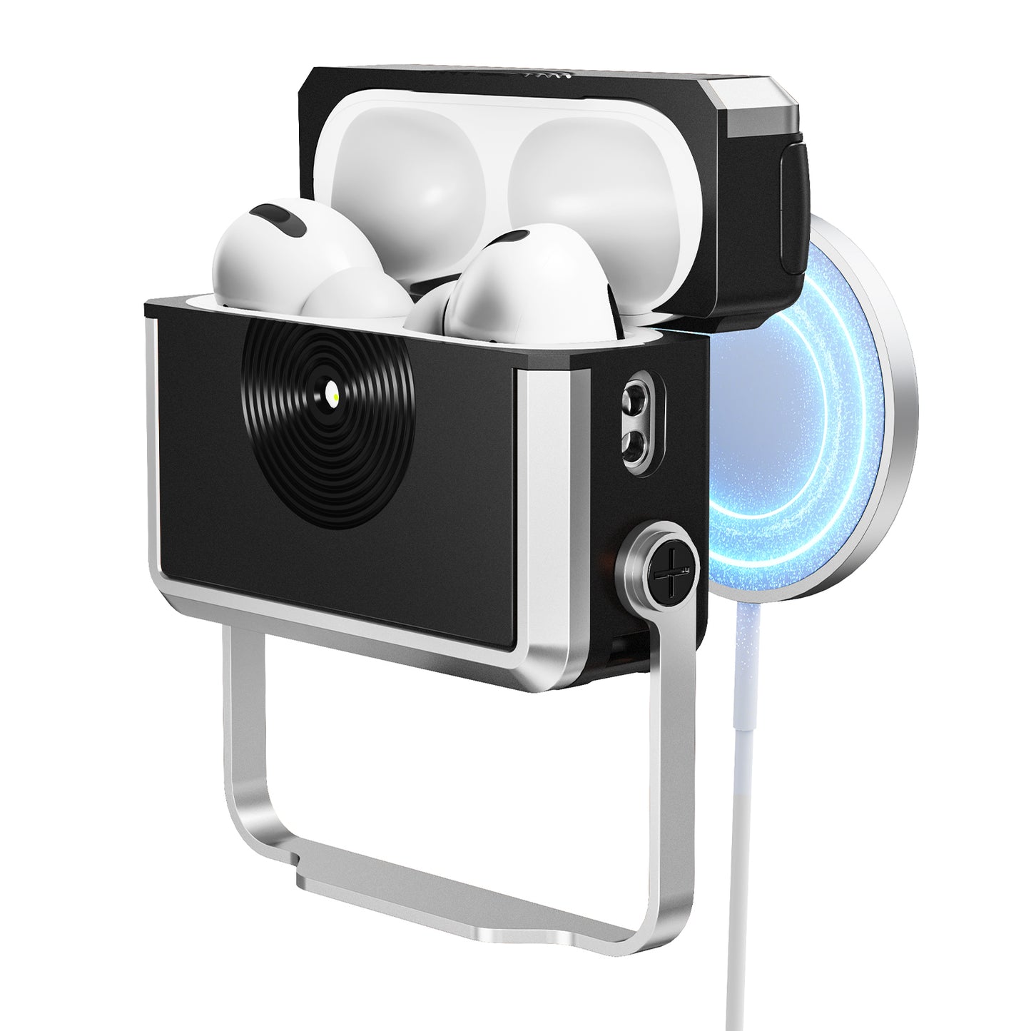 Oatsbasf Speaker Shockproof Silicone Protective Case for AirPods Pro 3