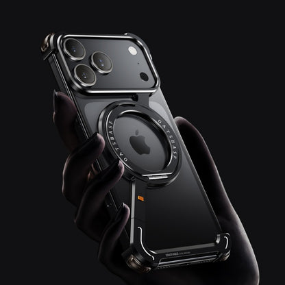 Oatsbasf Z MagSafe Pivot Ring Stand Air Cushion Metal Case Cover