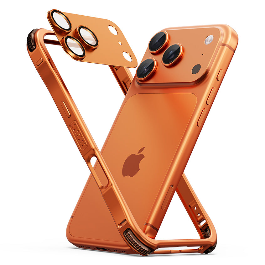 Oatsbasf Dome Shell Lens Protector Air Cushion Shockproof Aluminum Metal Bumper Case Cover