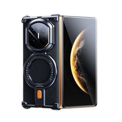 Oatsbasf New π MagSafe Pivot Ring Stand Air Cushion Minimalist Frameless Metal Case Cover