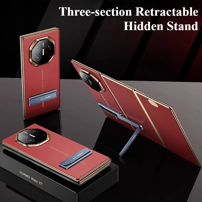 Oatsbasf Ultra-thin Portable Invisible Concealed Push-Pull Metal Phone Stand for Foldable Phones