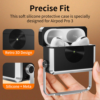 Oatsbasf Speaker Shockproof Silicone Protective Case for AirPods Pro 3