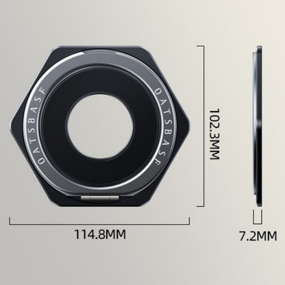 Oatsbasf 360° Rotatable Metal Bracket iPad Ring Stand Universal Magnetic Tablet Holder