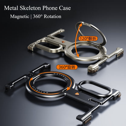 Oatsbasf Z MagSafe Pivot Ring Stand Air Cushion Metal Cover Case