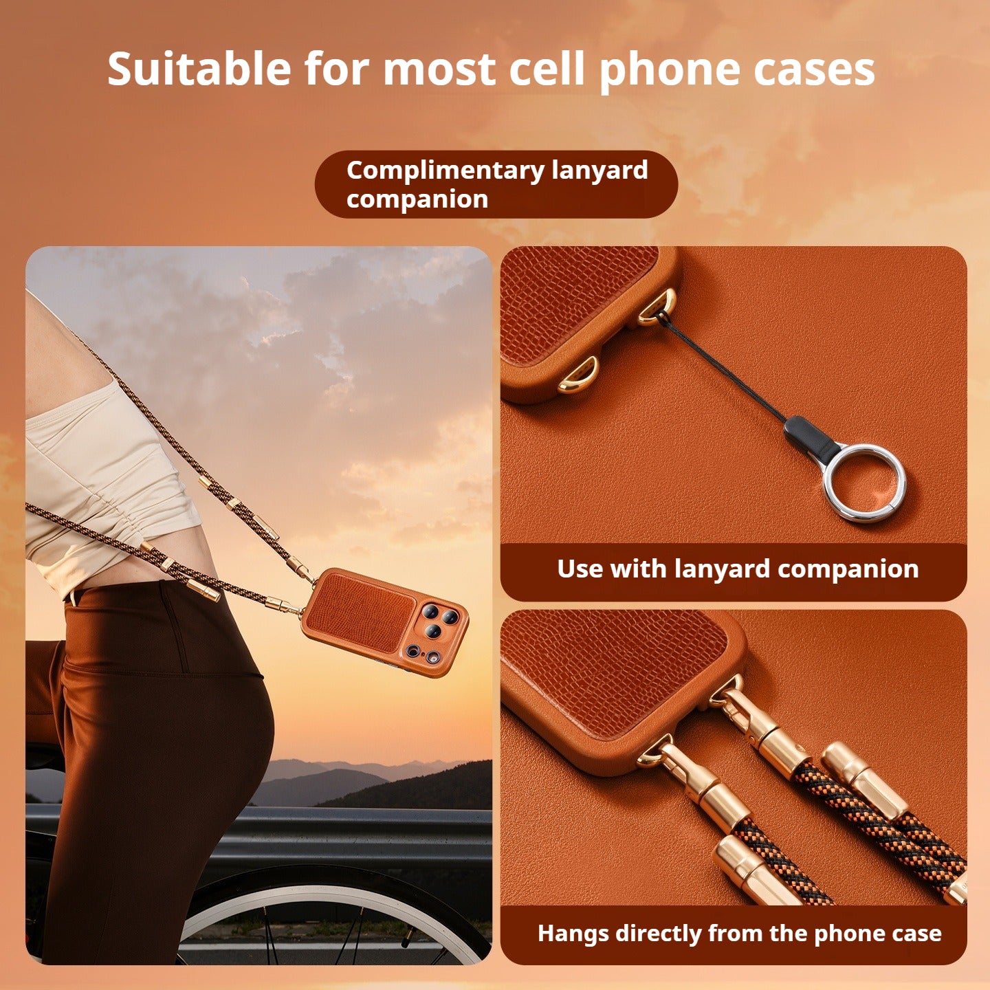 Oatsbasf 60W Type-C to Type-C Data Cable Retractable Phone Lanyard