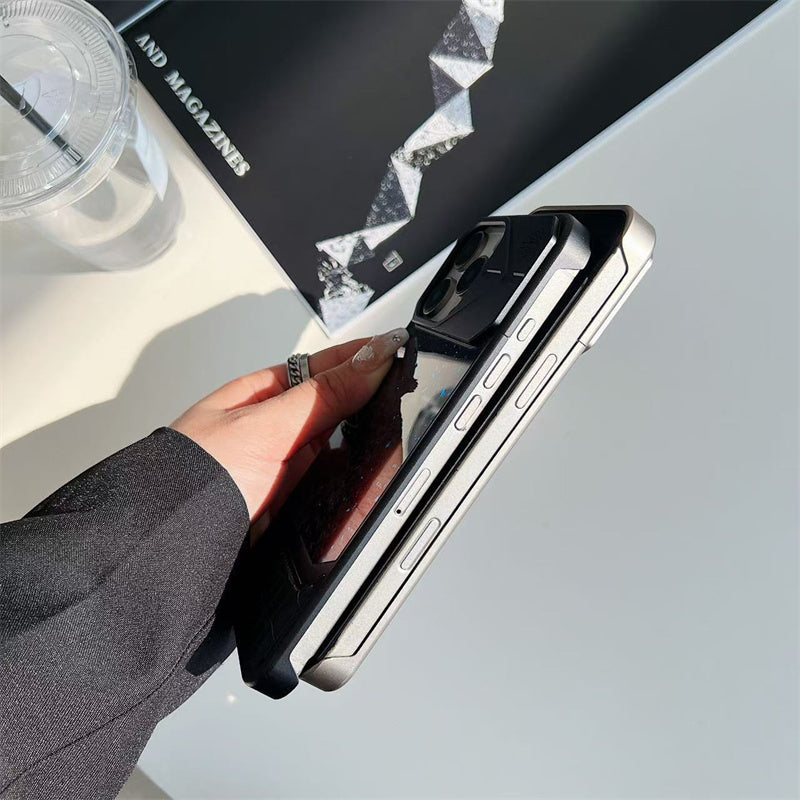 Armor King MagSafe Forged Carbon Fiber + Leather + Aluminum Heat Dissipation Aromatherapy Protective Cover Case