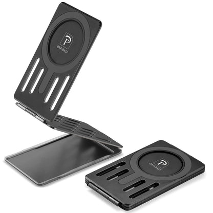 Oatsbasf Metal Magnetic Bracket Card Holder Adjustable MagSafe Phone Stand