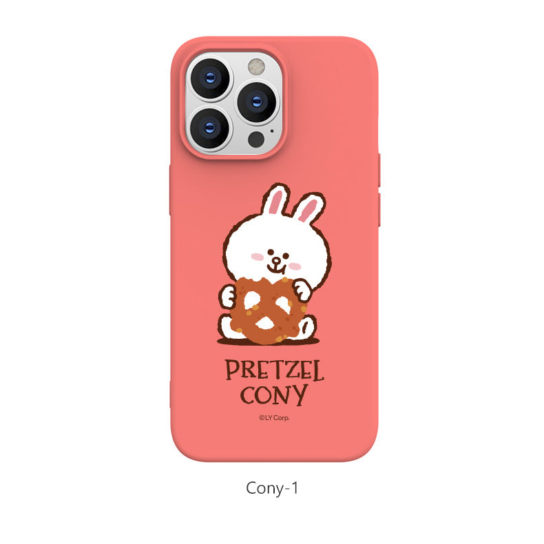 Line Friends Liquid Silicone Soft Color Jelly Protective Case Cover