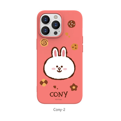 Line Friends Liquid Silicone Soft Color Jelly Protective Case Cover