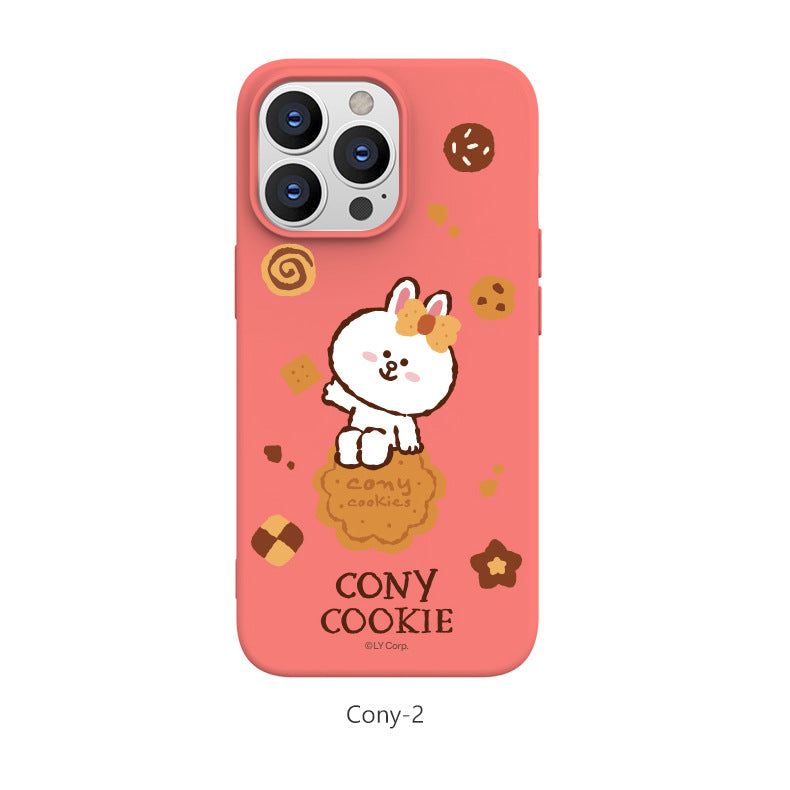 Line Friends Liquid Silicone Soft Color Jelly Protective Case Cover