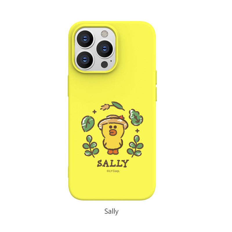 Line Friends Liquid Silicone Soft Color Jelly Protective Case Cover