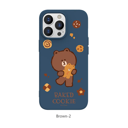 Line Friends Liquid Silicone Soft Color Jelly Protective Case Cover