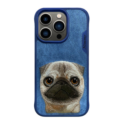 Nimmy Big Eyes Cute Pets Embroidery Case Cover