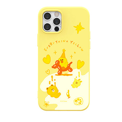 Line Friends Sally Makes Everything Yellow Liquid Silicone Soft Color Jelly Case Cover
