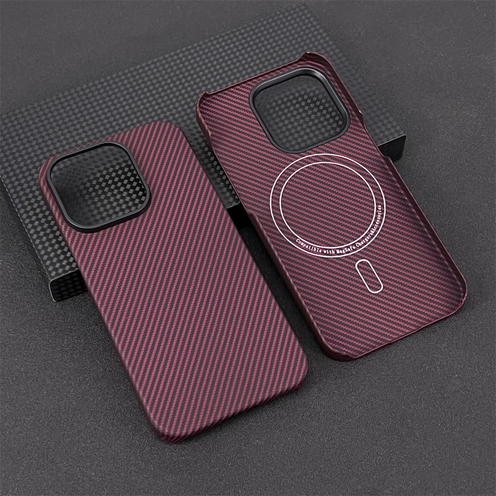 Oatsbasf MagSafe Luxury Pure Carbon Fiber Case for Apple iPhone