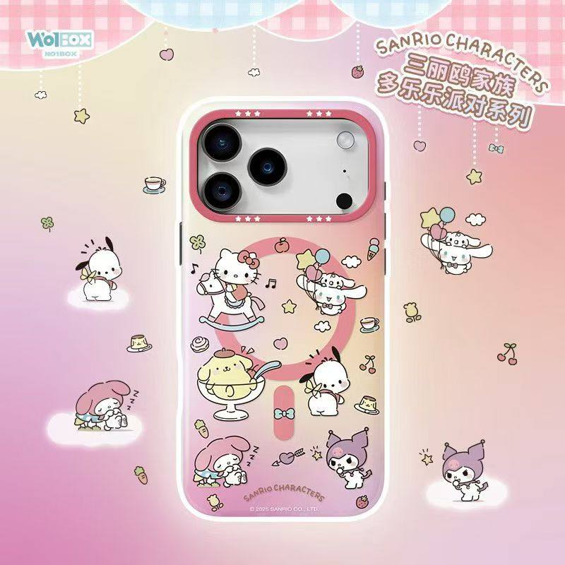 Sanrio Characters Duolele Party MagSafe All-inclusive Shockproof IMD Protective Case Cover