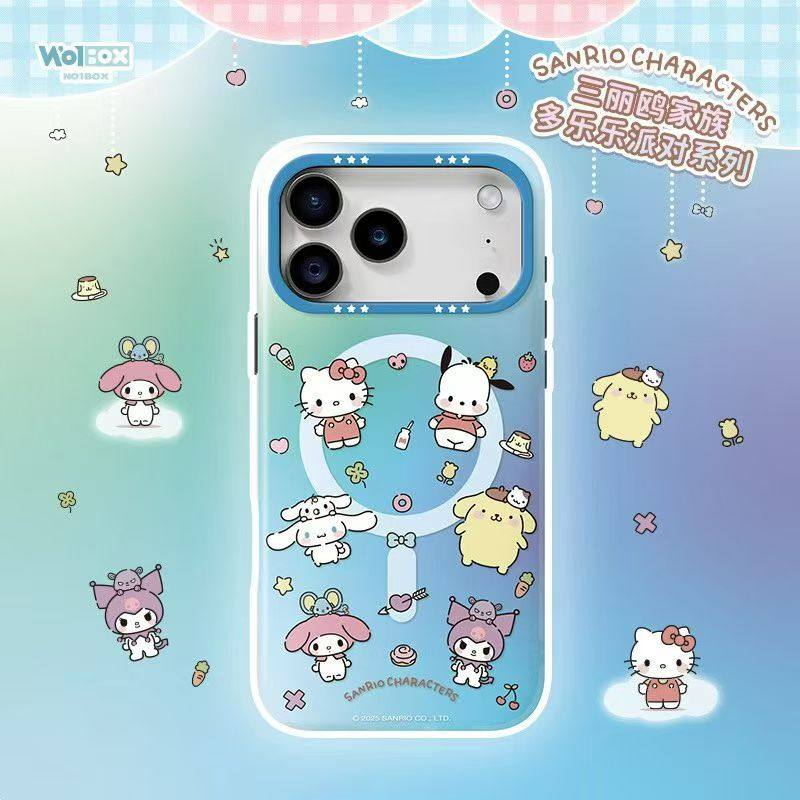 Sanrio Characters Duolele Party MagSafe All-inclusive Shockproof IMD Protective Case Cover