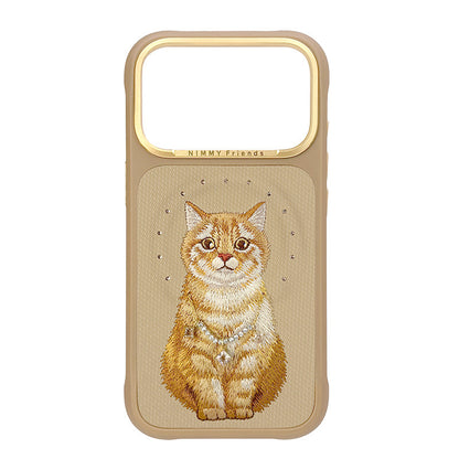 Nimmy Fashion Lucky Cute Pets MagSafe Embroidery Case Cover