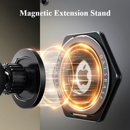 Oatsbasf 360° Rotatable Metal Bracket iPad Ring Stand Universal Magnetic Tablet Holder