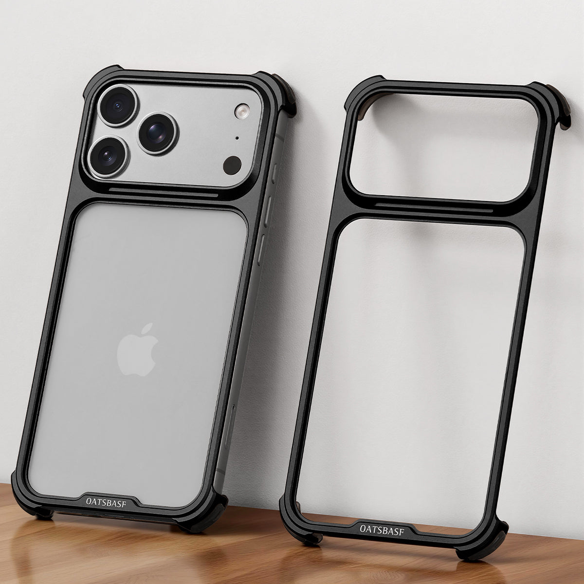 Oatsbasf JianZhi Air Cushion Shockproof Aluminum Metal Bumper Case Cover