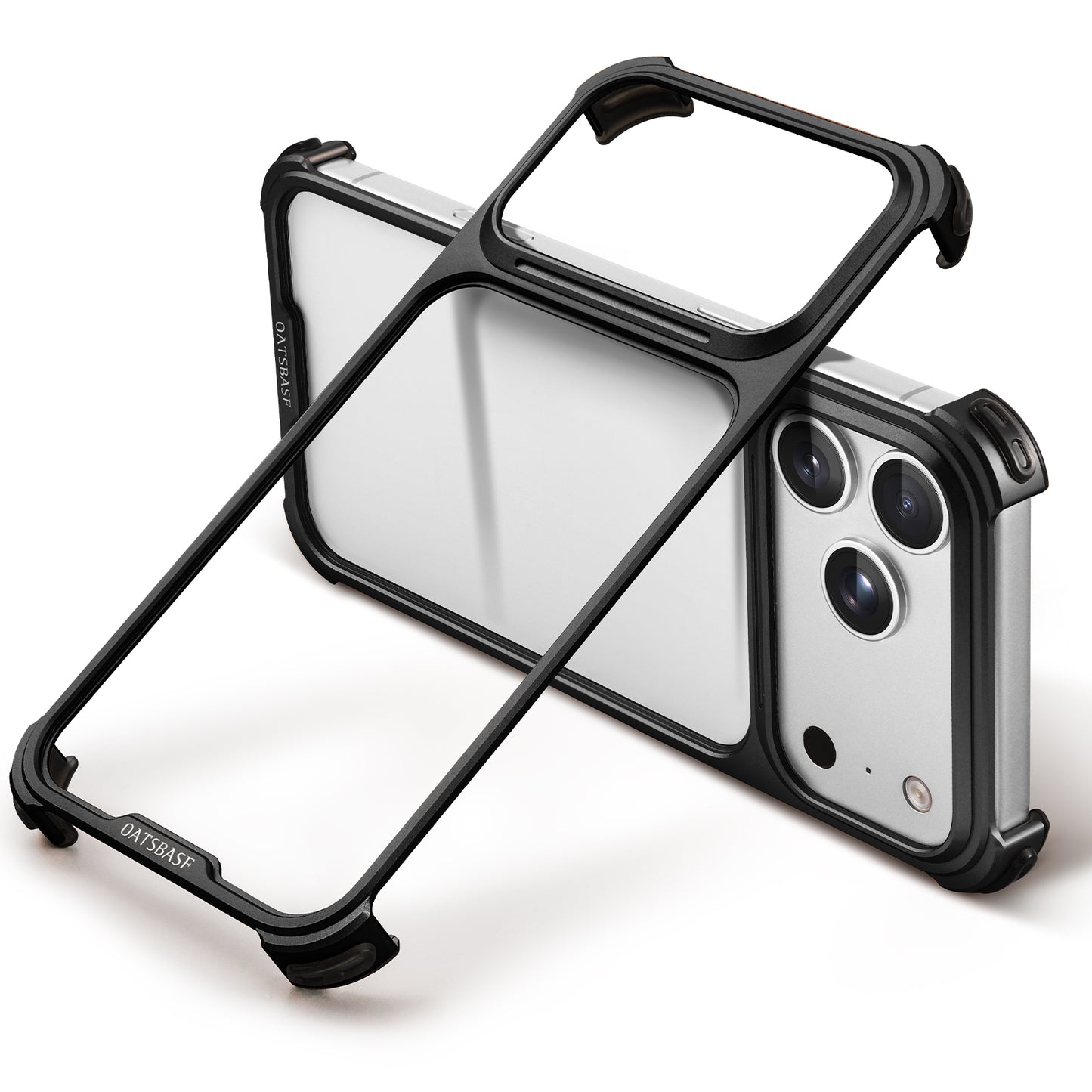 Oatsbasf JianZhi Air Cushion Shockproof Aluminum Metal Bumper Case Cover