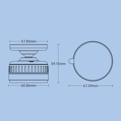 Armor King 360° 3M Tape + Vacuum Suction Magnetic Phone Mount Car Navigation Bracket