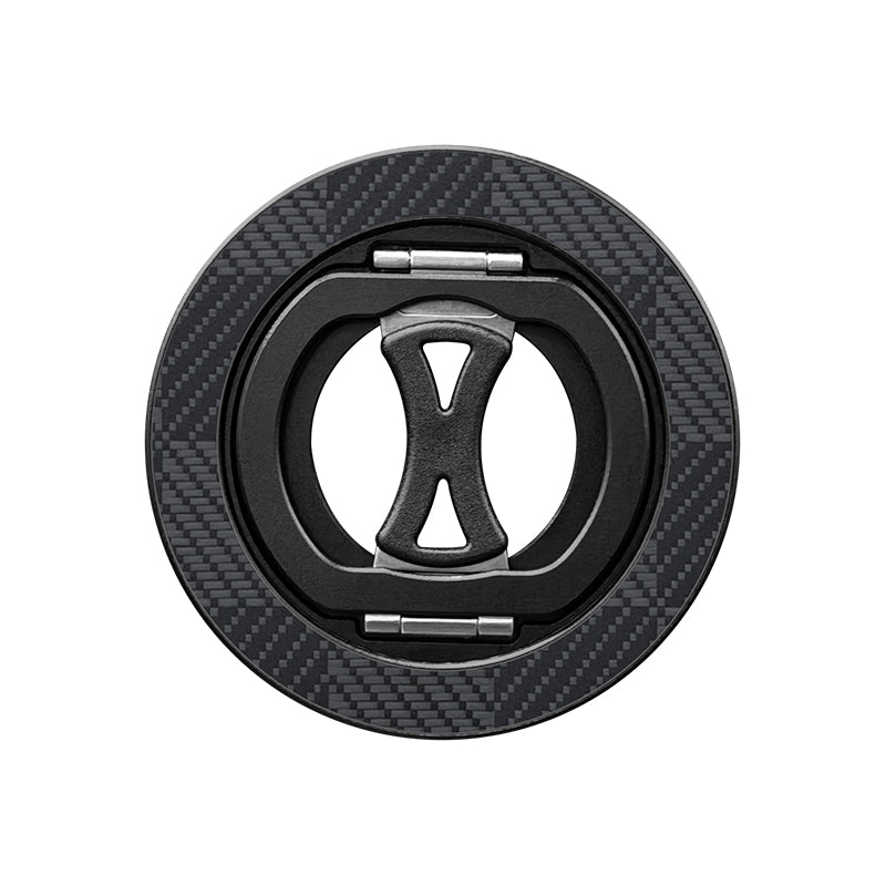 Armor King MagSafe Aramid Fiber + Aluminum Grip Stand Ring Holder