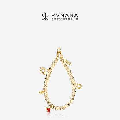 PYNANA Jewelry Aesthetics & Handcraft Hand Chain Phone Charm Beads Strap Pearl Lanyard