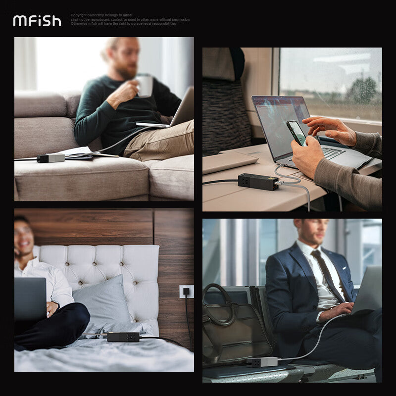 Mfish Electronic Mobile Power Station GaN 100W PD Fast Charger