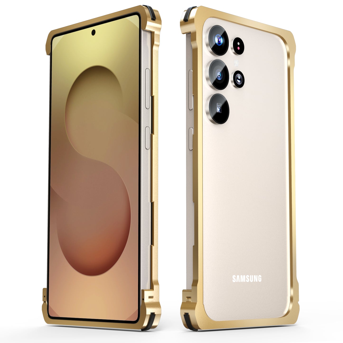 Luphie Slim Light Shockproof Snap-on Aluminum Metal Bumper Case Cover