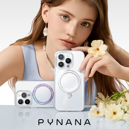 PYNANA Dancing Streamer Jewelry Aesthetics & Handcraft MagSafe Ring Holder Protective Case Cover