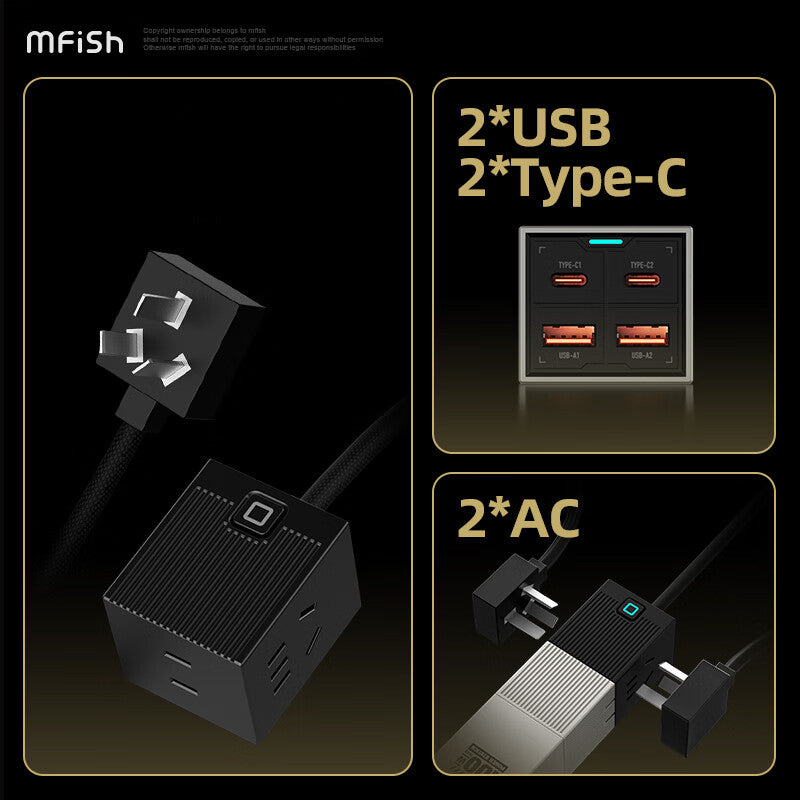 Mfish Electronic Mobile Power Station GaN 100W PD Fast Charger