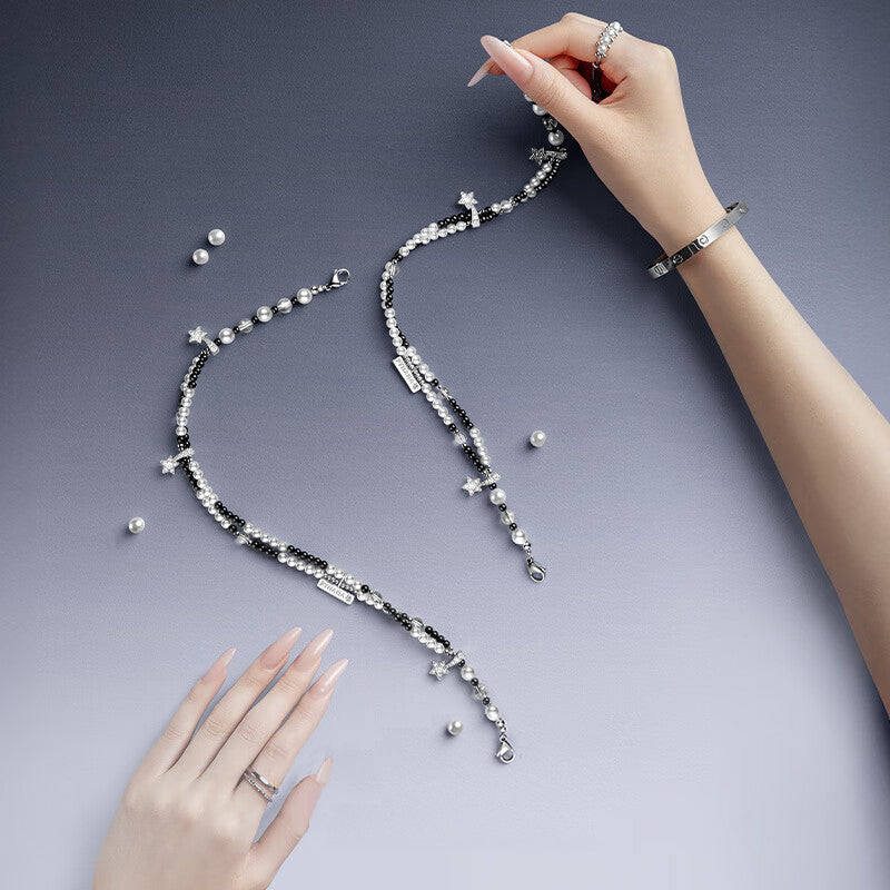 PYNANA Jewelry Aesthetics & Handcraft Multifunctional Chain Phone Charm Beads Strap Pearl Lanyard