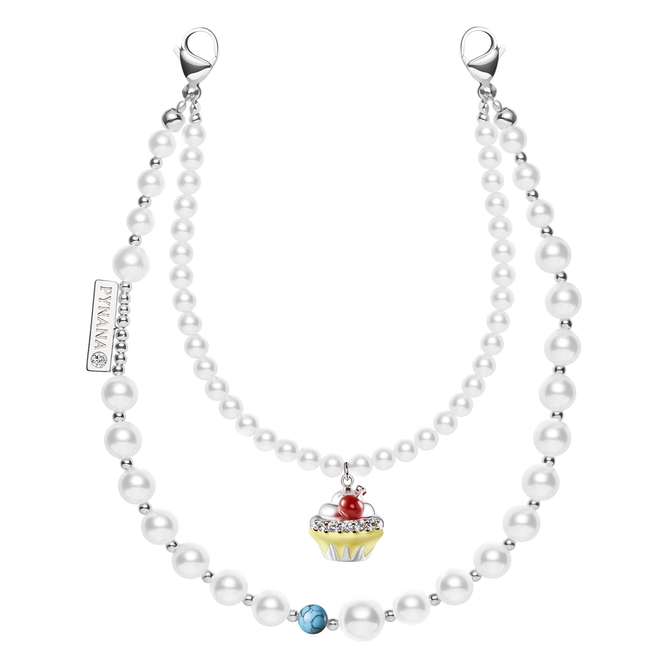 PYNANA Jewelry Aesthetics & Handcraft Hand Chain Phone Charm Beads Strap Pearl Lanyard