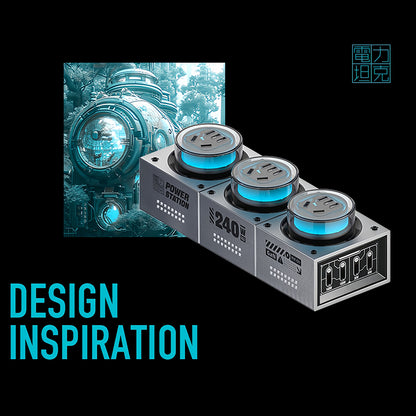 Mfish E-Tank Power Station 240W GaN PD Desktop Charger