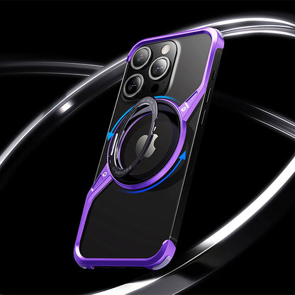 Armor King S Shell MagSafe Fulcrum Ring Stand Air Cushion Metal Case Cover