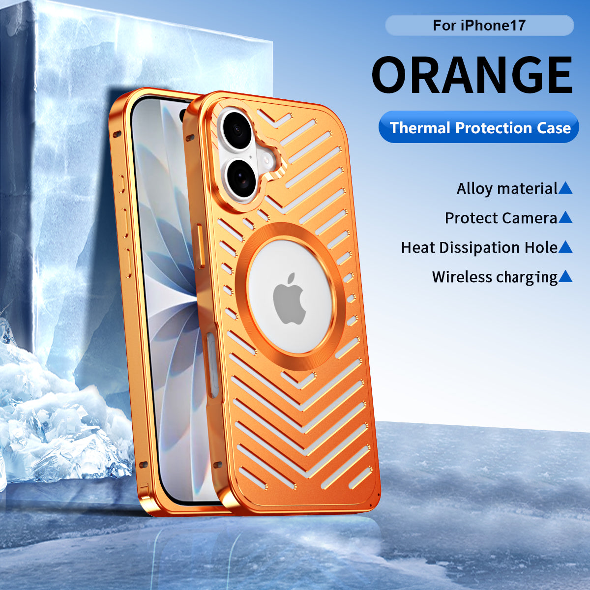 Kylin Armor Ice Dazzle MagSafe Heat Dissipation Thermal Cooling Case Cover