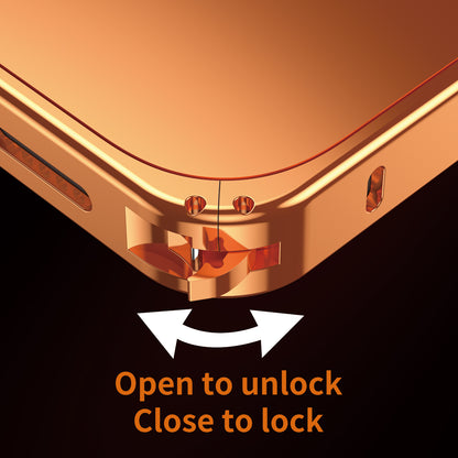 Armor King Sea Horse Buckle Aluminum Alloy Frame Micro-frosted Back Plane Cover Case