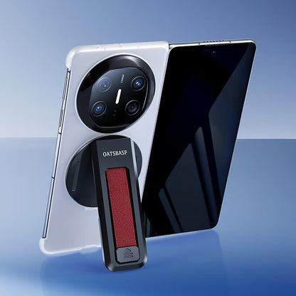 Oatsbasf 360° Rotatable Kickstand Wristband Shockproof Translucent Case Cover