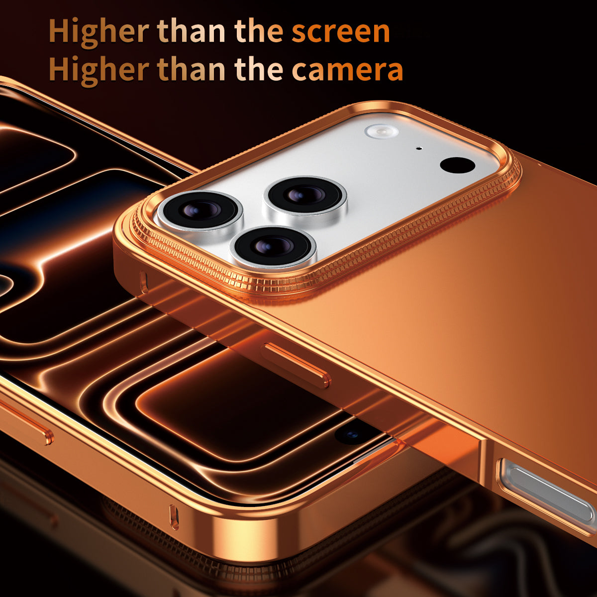 Armor King Sea Horse Buckle Aluminum Alloy Frame Micro-frosted Back Plane Cover Case