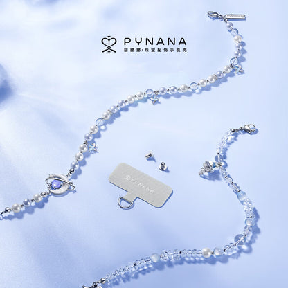 PYNANA Jewelry Aesthetics & Handcraft Hand Chain Phone Charm Beads Strap Pearl Lanyard