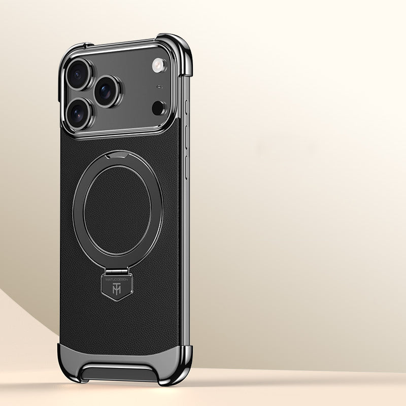 Armor King Artistic MagSafe Borderless Pivot Ring Stand Case Cover