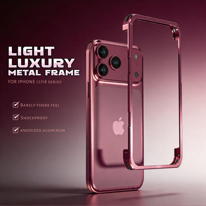 Luphie Slim Light Shockproof Snap-on Aluminum Metal Bumper Case Cover