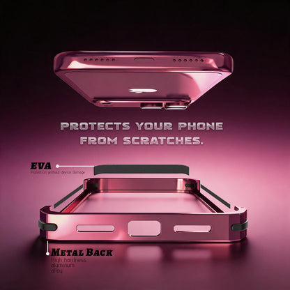 Luphie Slim Light Shockproof Snap-on Aluminum Metal Bumper Case Cover